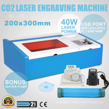 300X200mm 40W CO2 Laser Stamp Rubber Band Making Machine